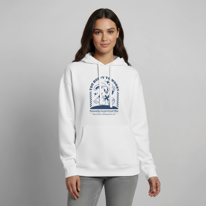 Too Hoppy Too Worry Design – Oversized Unisex Hoodie - Weiß