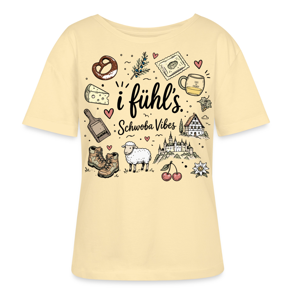 Rundhals Frauen Bio-T-Shirt - Creme