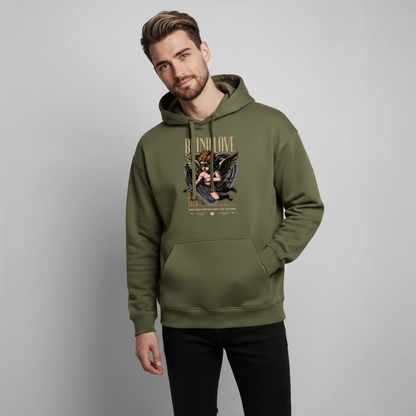 Bear Design – Oversized Unisex Hoodie - Khaki