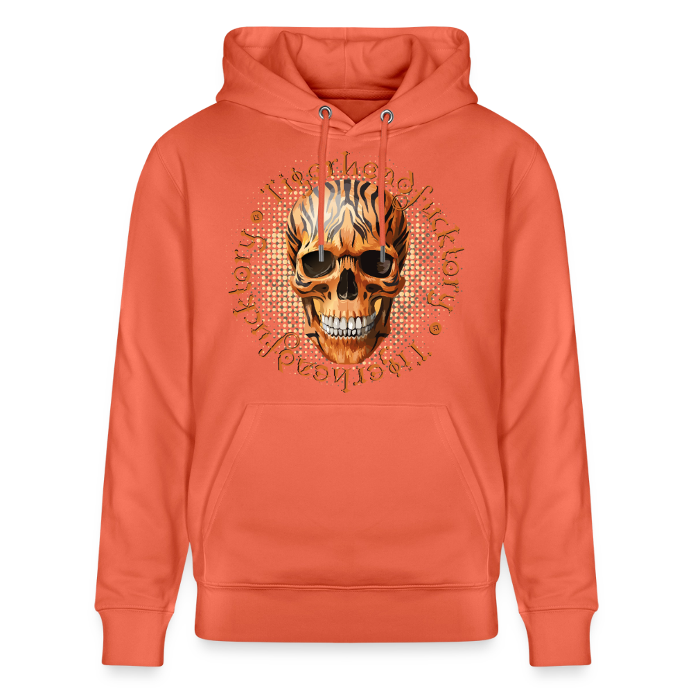 Tiger skull Design – Unisex Bio-Hoodie - Hellrot