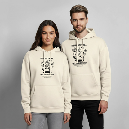 Brain Design – Oversized Unisex Hoodie - Natur