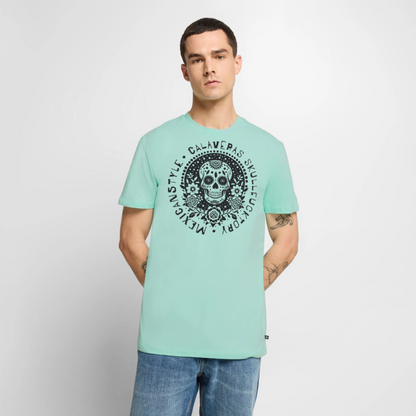 Sugar Skull Black Design - Männer Premium T-Shirt - Mint 