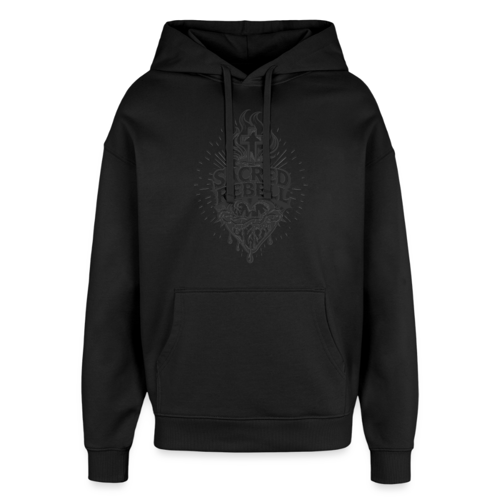 Sacred Rebell Design – Oversized Unisex Hoodie - Schwarz