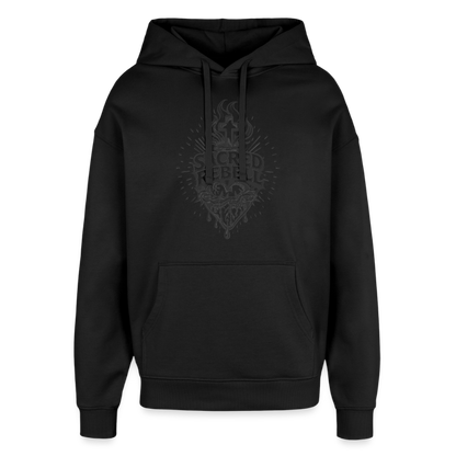 Sacred Rebell Design – Oversized Unisex Hoodie - Schwarz