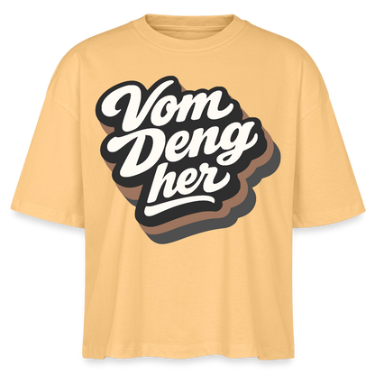 Vom Deng her Design – Frauen Boxy Bio-T-Shirt - Mispel