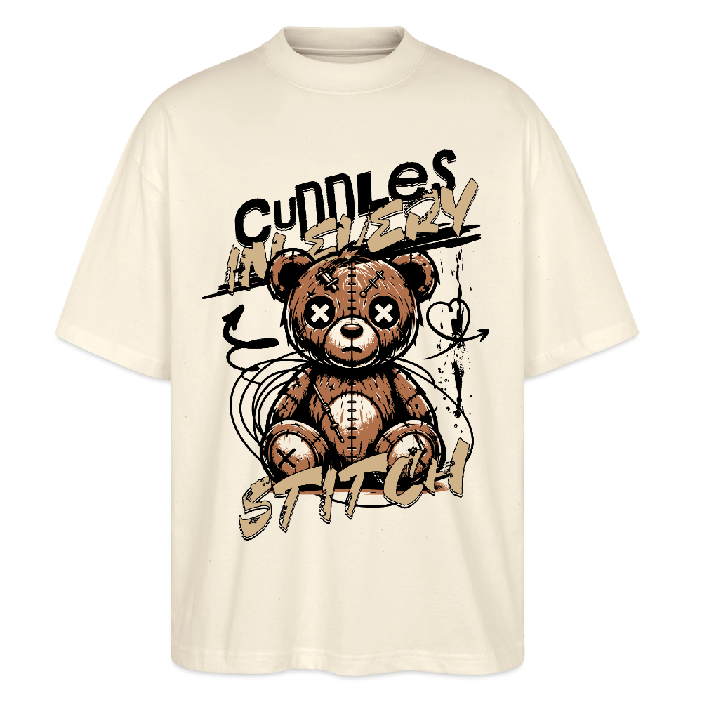 Bear Design – Oversized Unisex Bio T-Shirt - Natur