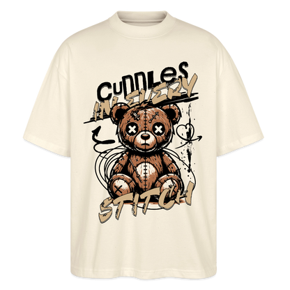 Bear Design – Oversized Unisex Bio T-Shirt - Natur
