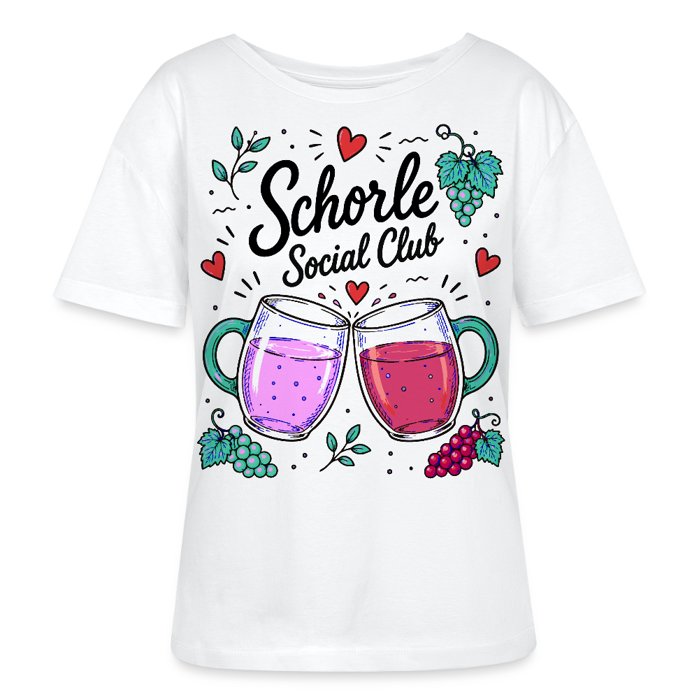 Schorle Social Club – Rundhals Frauen Bio-T-Shirt - Weiß