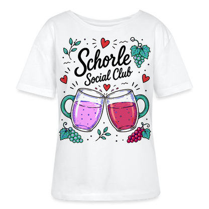 Schorle Social Club – Rundhals Frauen Bio-T-Shirt - Weiß