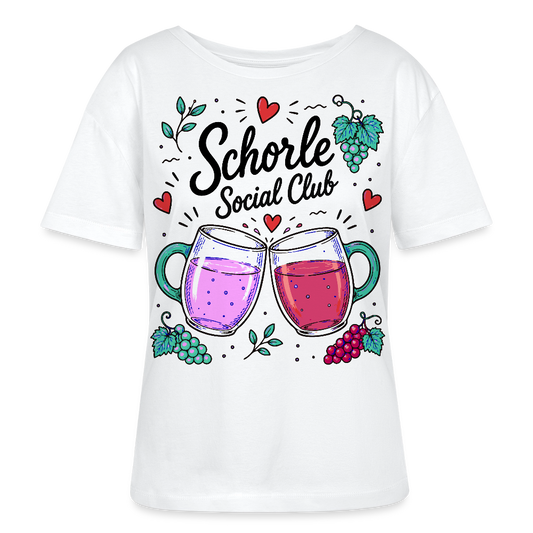 Schorle Social Club – Rundhals Frauen Bio-T-Shirt - Weiß