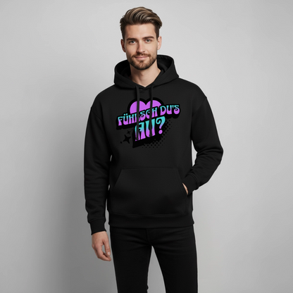Fühlsch du‘s au Design – Oversized Unisex Hoodie - Schwarz