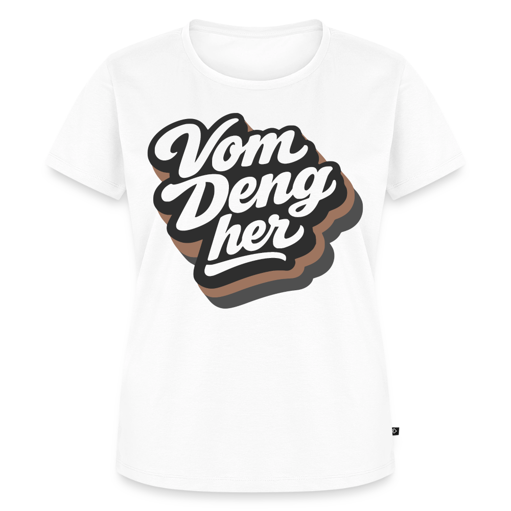 Vom Deng her Design – Frauen Premium T-Shirt - Weiß