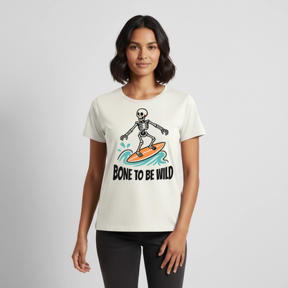 Bone to be Wild – Frauen Premium T-Shirt - Naturweiß