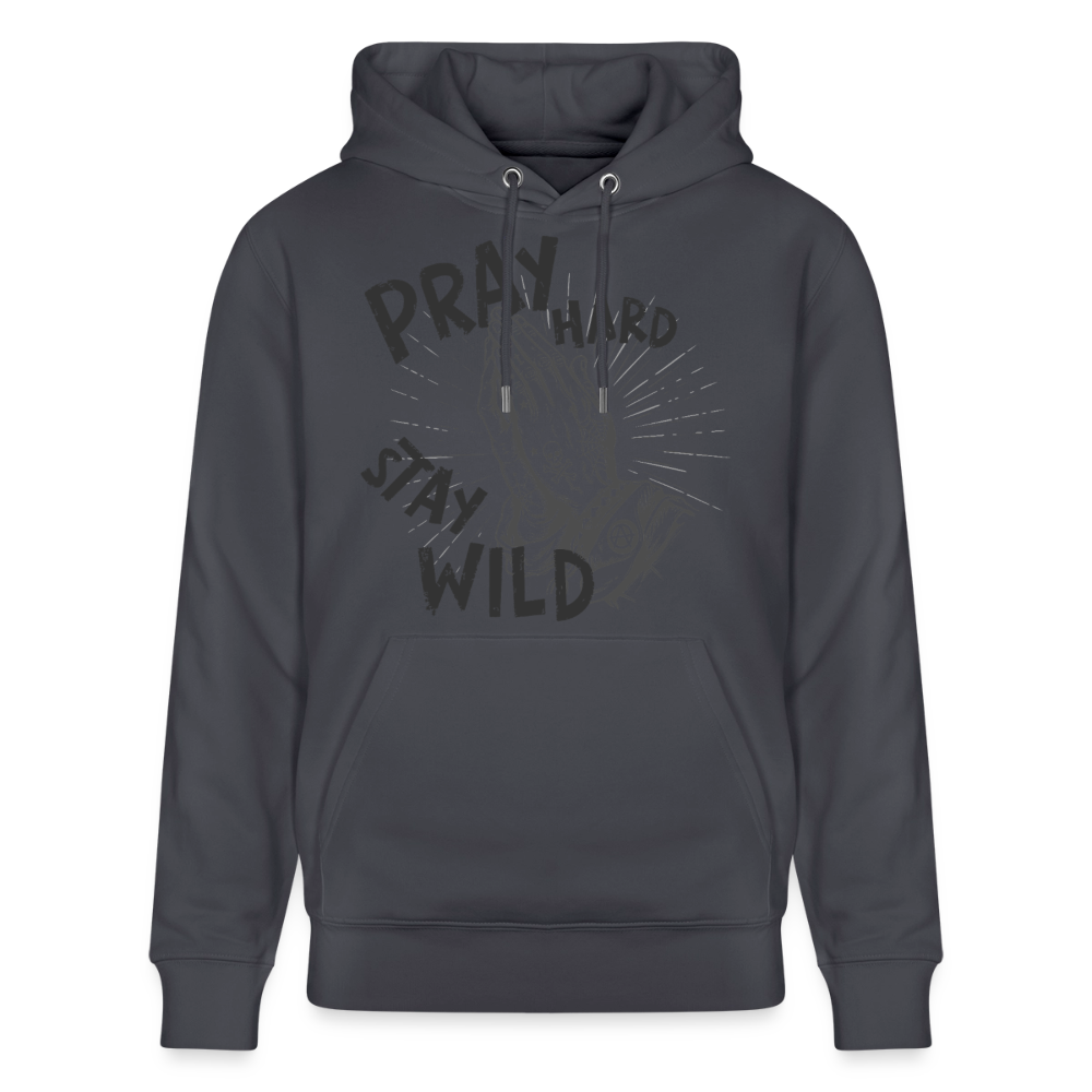 Betende Hände Design – Unisex Bio-Hoodie - Indigoblau