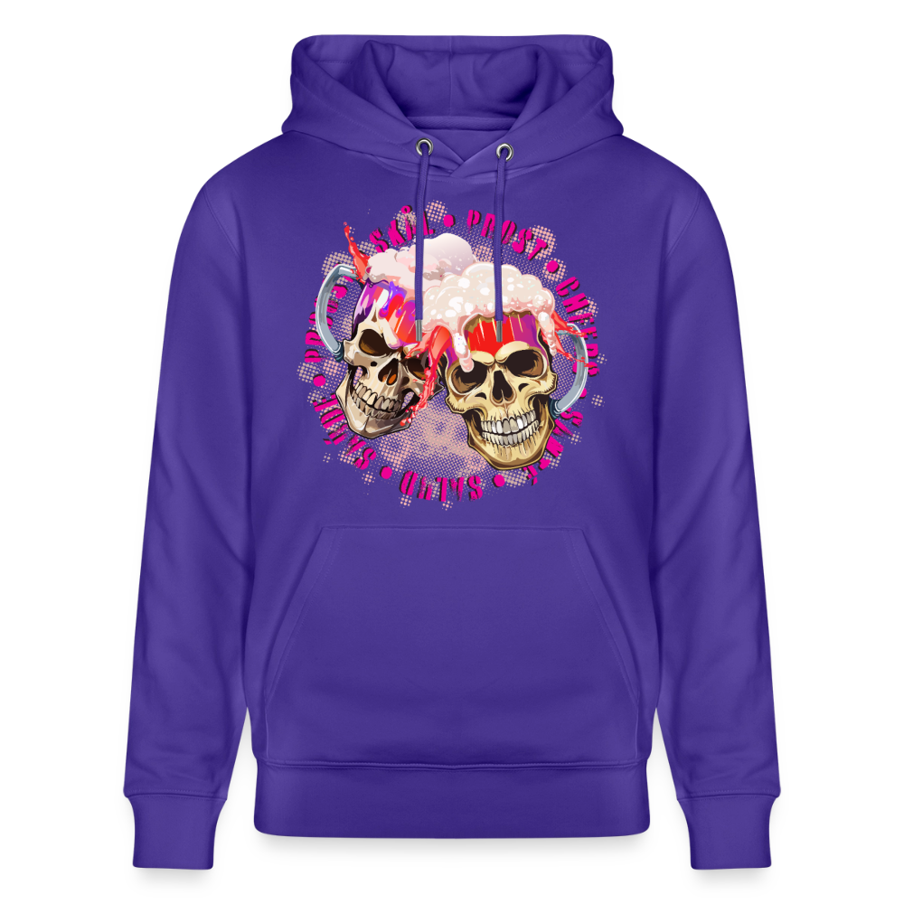 Party Skull Design Pink – Unisex Bio-Hoodie - Purple Love 