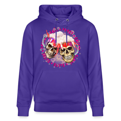 Party Skull Design Pink – Unisex Bio-Hoodie - Purple Love 