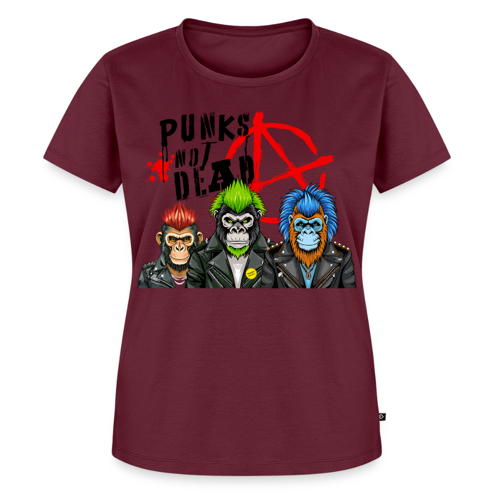Punks Not Dead Design – Frauen Premium T-Shirt - Burgunderrot