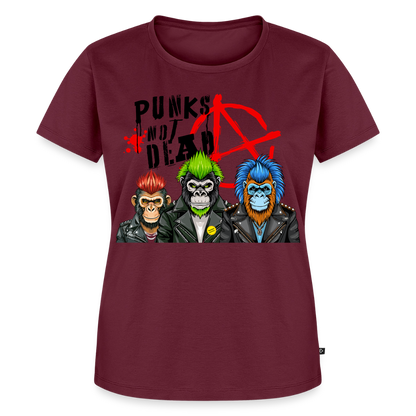 Punks Not Dead Design – Frauen Premium T-Shirt - Burgunderrot