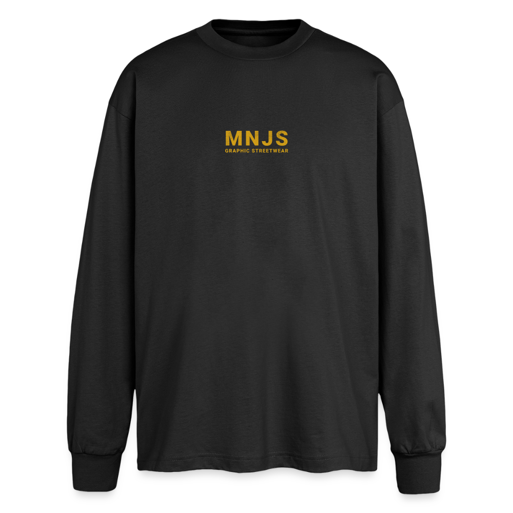 Skate Bunny Design – Oversized Langarmshirt - Schwarz