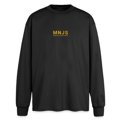 Skate Bunny Design – Oversized Langarmshirt - Schwarz