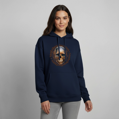 Snake Skull Design – Oversized Unisex Hoodie - Navy