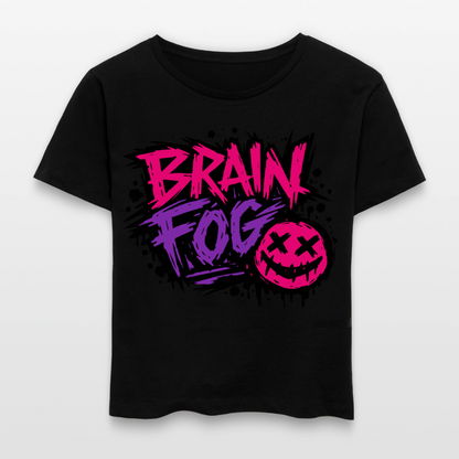 Brain Fog design – Rundhals Frauen Bio-T-Shirt - Schwarz