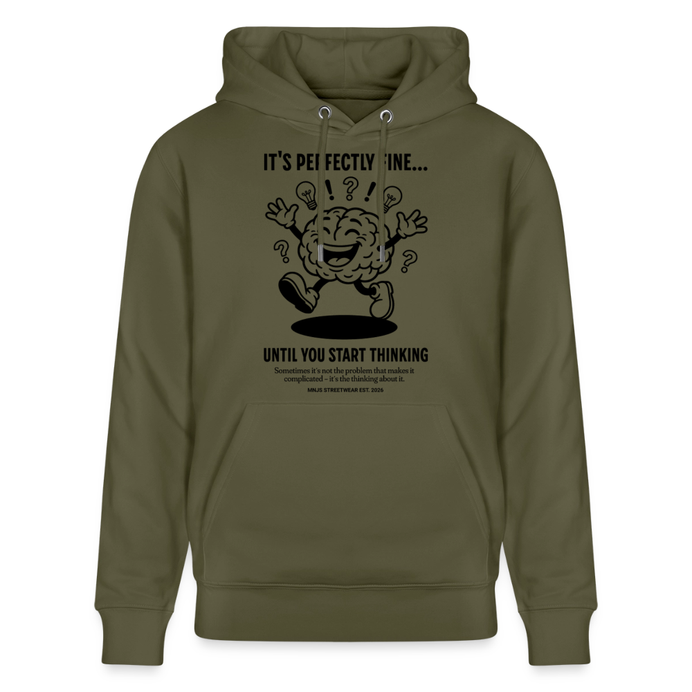 Brain Design – Unisex Bio-Hoodie - Khaki Grün