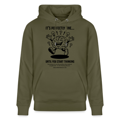 Brain Design – Unisex Bio-Hoodie - Khaki Grün