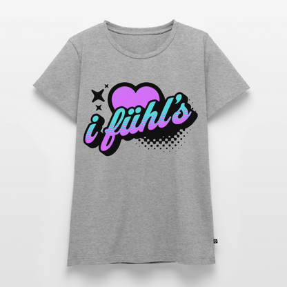 i fühl‘s Design – Frauen Premium T-Shirt - Grau meliert