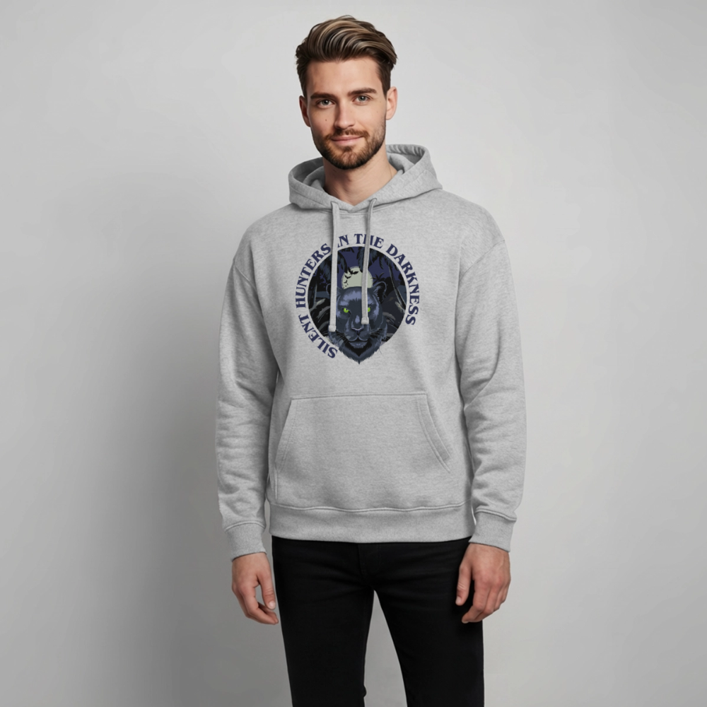 Silent Hunter Design – Oversized Unisex Hoodie - Grau meliert
