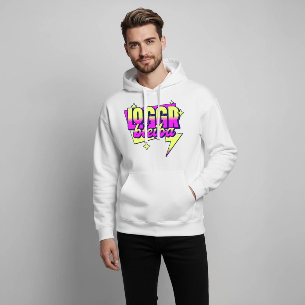 Logger bleb Design – Oversized Unisex Hoodie - Weiß
