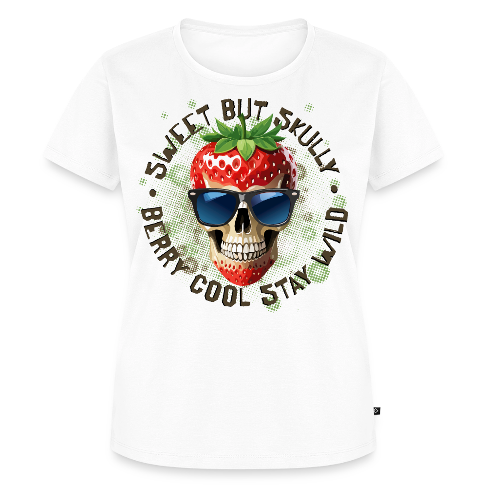 Strawberry Skull Design – Frauen Premium T-Shirt - Weiß