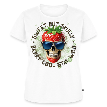 Strawberry Skull Design – Frauen Premium T-Shirt - Weiß