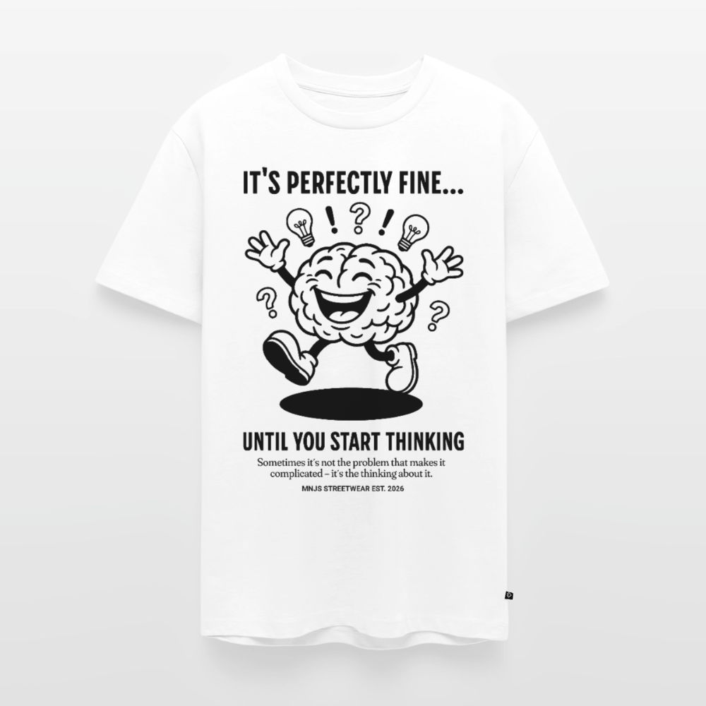 Brain Design – Männer Premium T-Shirt - Weiß