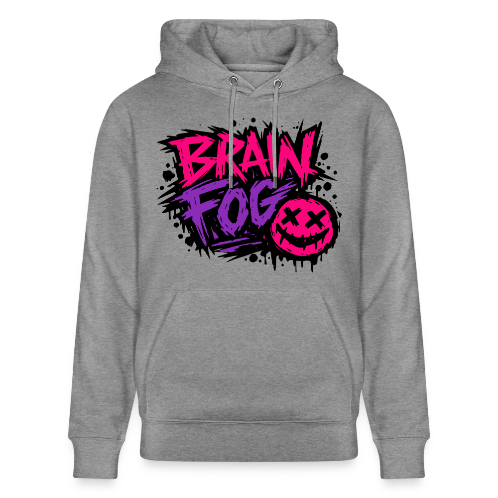 Brain Fog Design – Unisex Bio-Hoodie - Hellgrau marmoriert