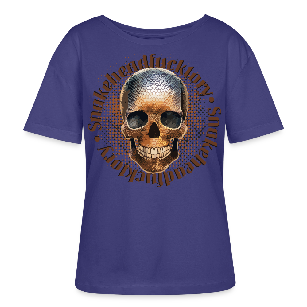 Sande Skull Design – Rundhals Frauen Bio-T-Shirt - Dämmerung