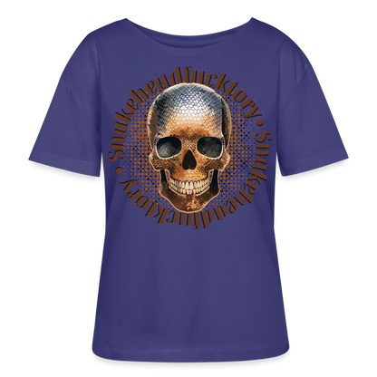 Sande Skull Design – Rundhals Frauen Bio-T-Shirt - Dämmerung