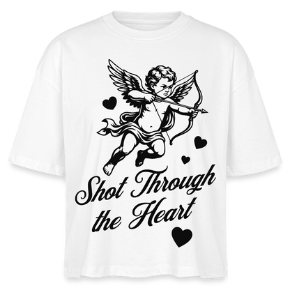 Amor Design – Frauen Boxy Bio-T-Shirt - Weiß