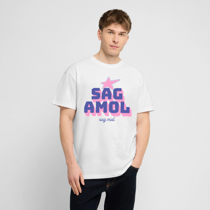 Sagamol Design – Oversized Unisex Bio T-Shirt - Weiß