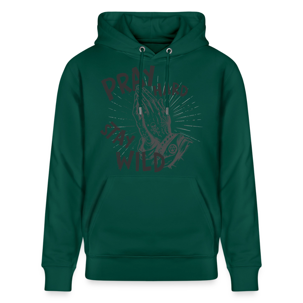 Betende Hände Design – Unisex Bio-Hoodie - Forest
