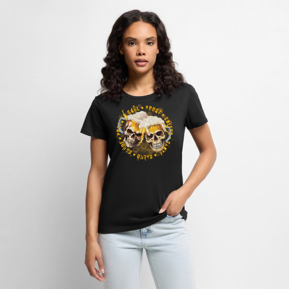 Party Skull Design – Frauen Premium T-Shirt - Schwarz