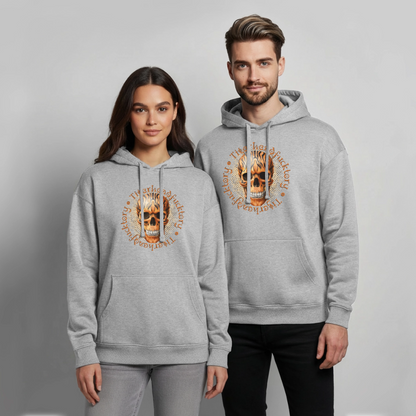 Tiger Skull Design – Oversized Unisex Hoodie - Grau meliert
