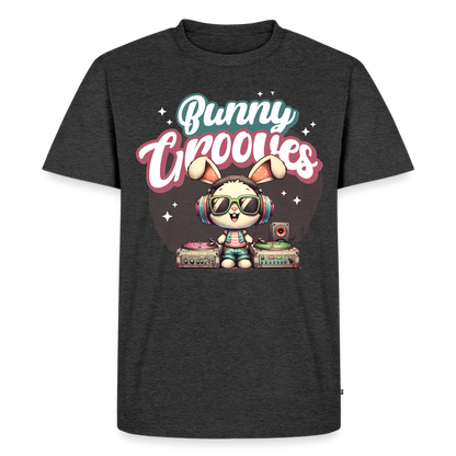 Bunny Grooves Design – Männer Premium T-Shirt - Anthrazit meliert