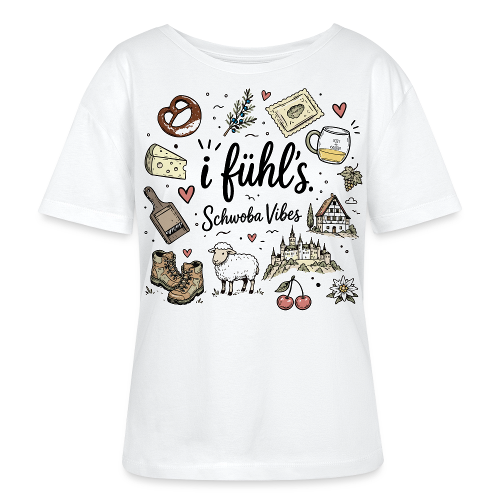 Rundhals Frauen Bio-T-Shirt - Weiß
