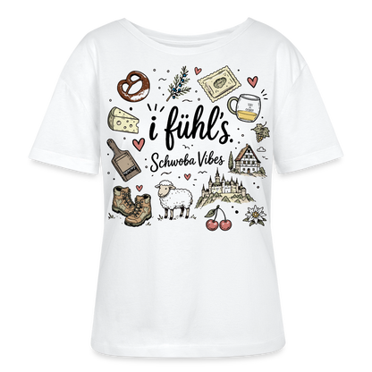 Rundhals Frauen Bio-T-Shirt - Weiß