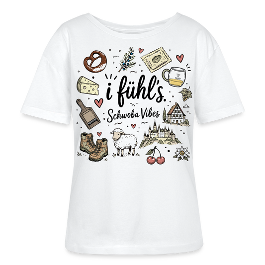Rundhals Frauen Bio-T-Shirt - Weiß