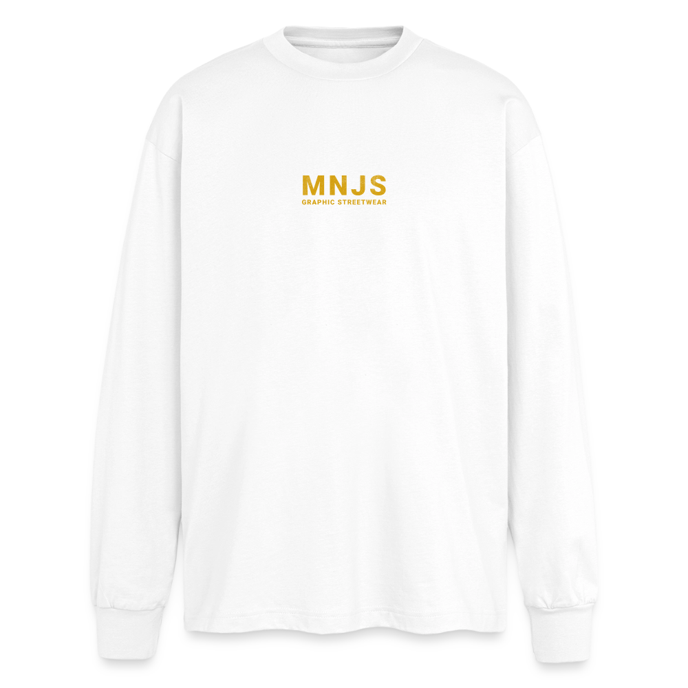 Skate Bunny Design – Oversized Langarmshirt - Weiß