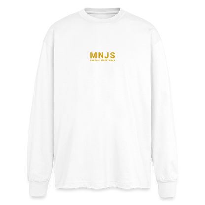Skate Bunny Design – Oversized Langarmshirt - Weiß