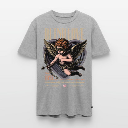 Blind Love Design –  Männer Premium T-Shirt - Grau meliert