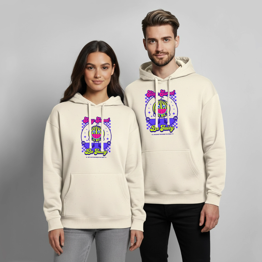 Stay Sweet Design – Oversized Unisex Hoodie - Natur
